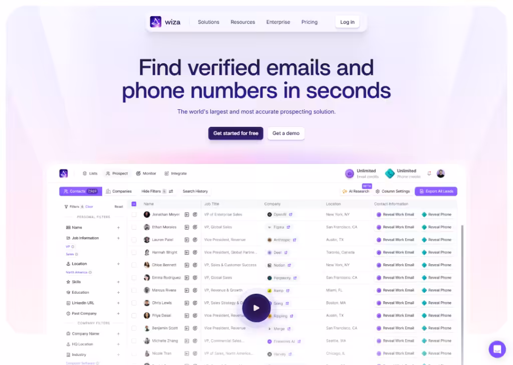 wiza-landing-page