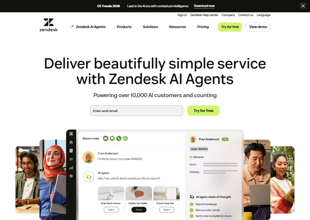 15 Best B2B Landing Page Examples to Boost Conversions 15 zendesk-landing-page