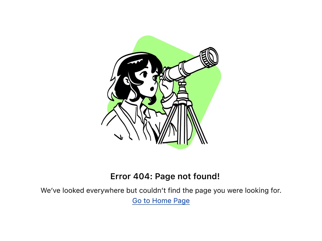 Error 404: Page not found