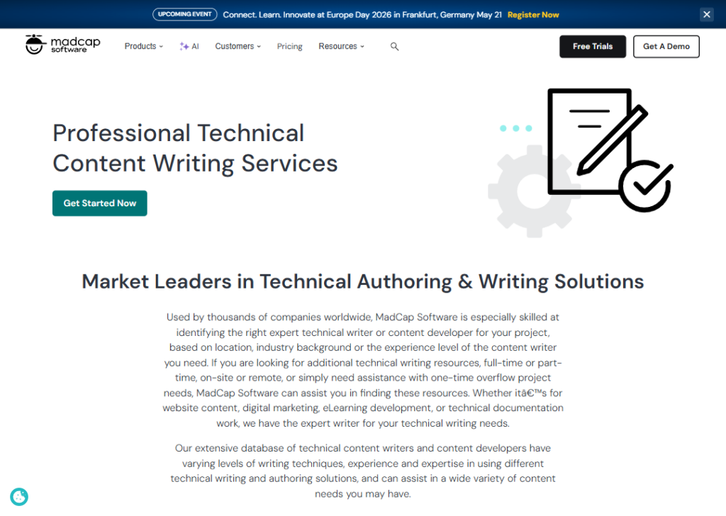 MadCap Software website