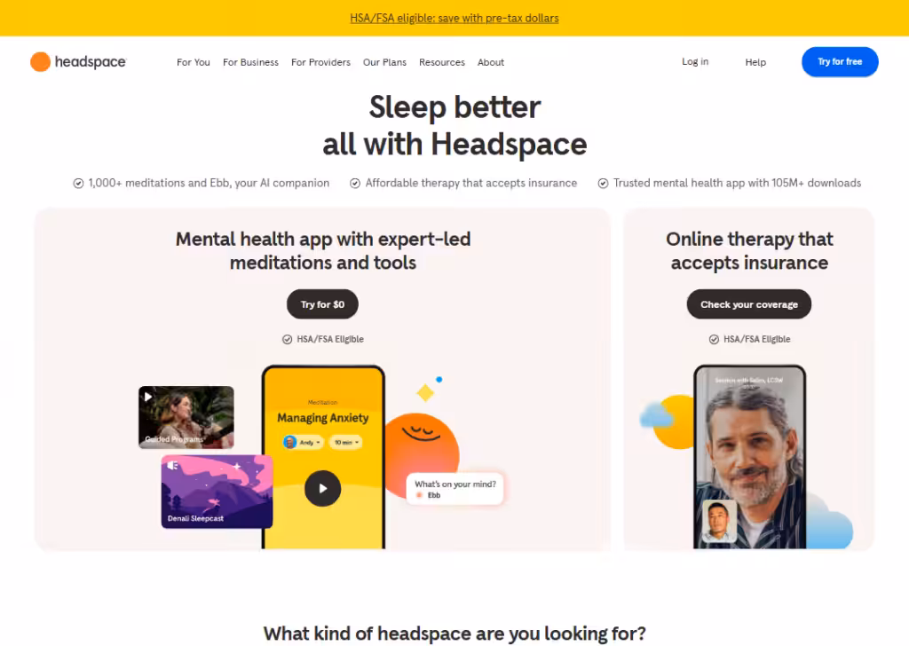 12 Website layout examples used by top websites 11 Zig-zag layout - Headspace