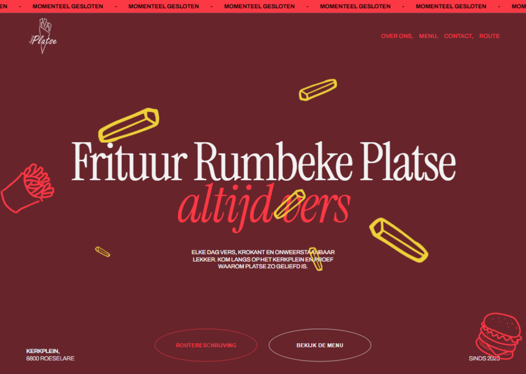 Frituur Rumbeke Platse website