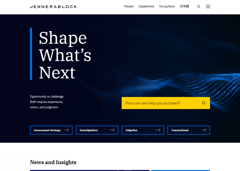 Jenner & Block website