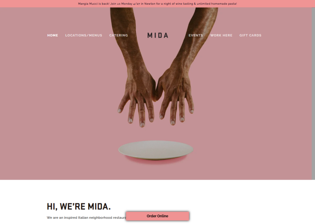 MIDA Boston website