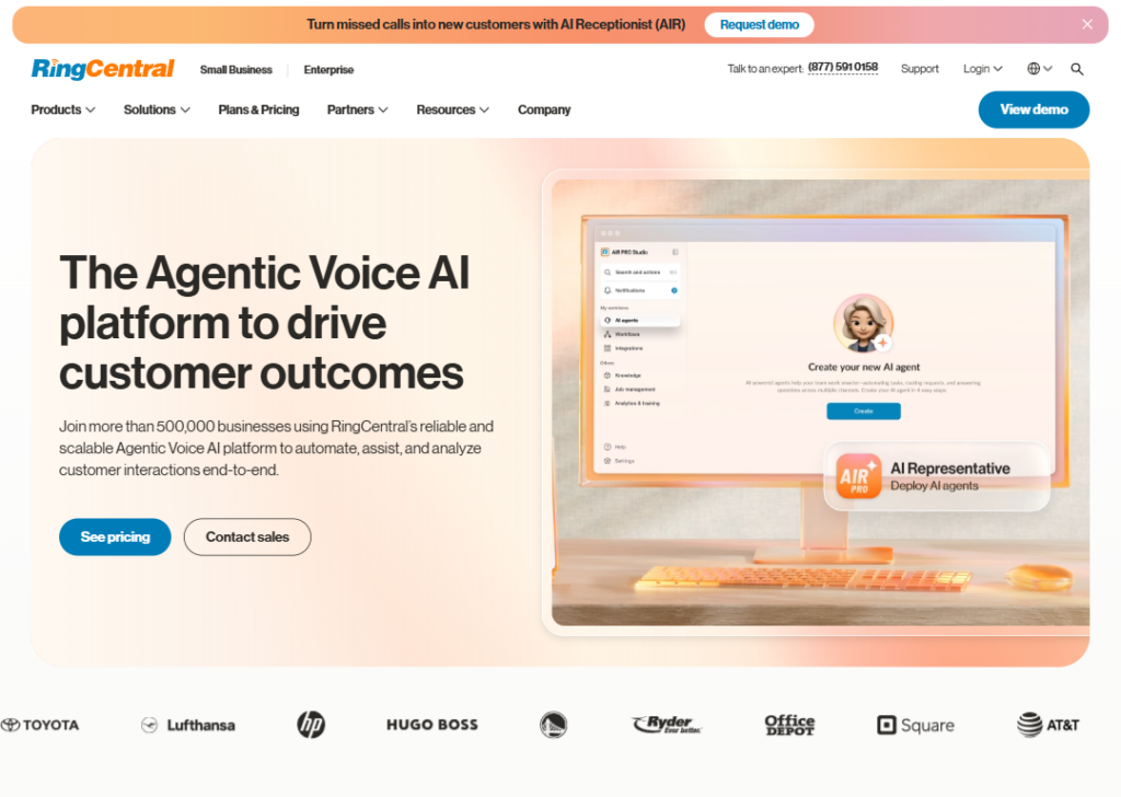 RingCentral website
