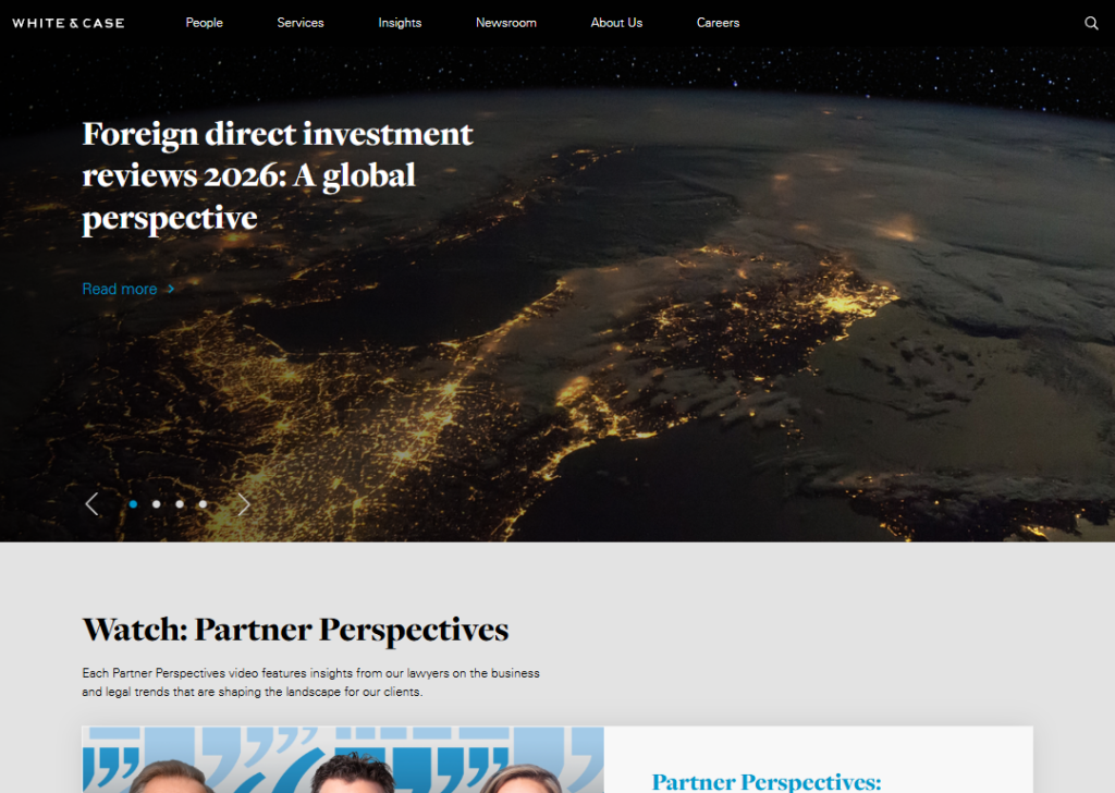 White & Case website